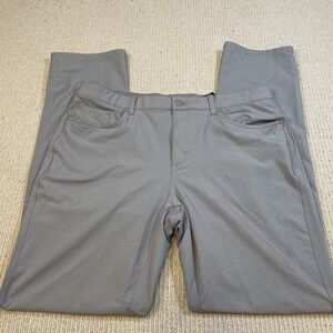Greg Norman Men's Performance Classic Pants size 36x34 Gray